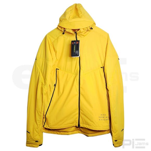 Nike Running Jacket Run Division Yellow Hoodie Men's Size Small CU7889-743 New - Picture 1 of 10